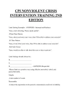 CPI NONVIOLENT CRISIS INTERVENTION TRAINING 2ND EDITION QUESTIONS AND ANSWERS 2025 - DocMerit