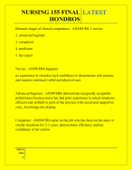 NURSING 155 FINAL HONDROS QUESTIONS AND ANSWERS 2025