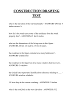 CONSTRUCTION DRAWING TEST QUESTIONS AND ANSWERS 2026 - DocMerit