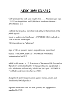 AESC 2050 EXAM 2 QUESTIONS AND ANSWERS 2026