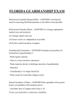 FLORIDA GUARDIANSHIP EXAM QUESTIONS AND ANSWERS 2026