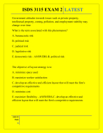 ISDS 3115 EXAM 2 QUESTIONS AND ANSWERS 2026