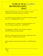NJ BLUE SEAL REFRIGERATION TEST QUESTIONS AND ANSWERS 2026