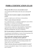 PSHRA CERTIFICATION EXAM QUESTIONS AND ANSWERS 2026