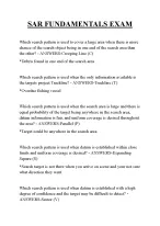 SAR FUNDAMENTALS EXAM QUESTIONS AND ANSWERS 2026