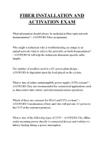 FIBER INSTALLATION AND ACTIVATION EXAM QUESTIONS AND ANSWERS 2026