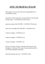 ATSC 231 BLOCK 2 EXAM QUESTIONS AND ANSWERS 2026