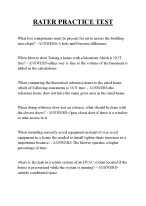 RATER PRACTICE TEST QUESTIONS AND ANSWERS 2026