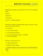 RWST217 EXAM QUESTIONS AND ANSWERS 2026