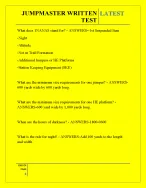 JUMPMASTER WRITTEN TEST QUESTIONS AND ANSWERS 2026