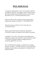 WGU D105 OA QUESTIONS AND ANSWERS 2026