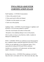TWIA FIELD ADJUSTER CERTIFICATION EXAM QUESTIONS AND ANSWERS 2026