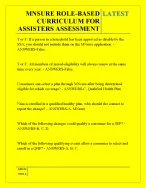 MNSURE ROLEBASED CURRICULUM FOR ASSISTERS ASSESSMENT QUESTIONS AND ANSWERS 2026