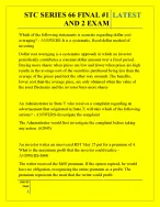 STC SERIES 66 FINAL 1 AND 2 EXAM QUESTIONS AND ANSWERS 2026