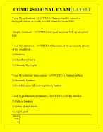 COMD 4500 FINAL EXAM QUESTIONS AND ANSWERS 2026