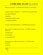 COMD 4500 EXAM 1 QUESTIONS AND ANSWERS 2026