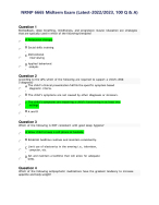 NRNP 6665 Midterm Exam (Latest-2022/2023,100 Q & A)