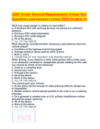 USFK Driver General Requirements Driver Test Questions and Answers Latest 2025 Graded A+
