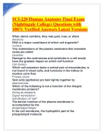 SCI-220 Human Anatomy Final Exam (Nightingale College)Questions with ...