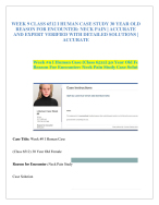 WEEK 9 CLASS 6512 I HUMAN CASE STUDY 30 YEAR OLD REASON FOR ENCOUNTER NECK PAIN