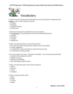 HESI Study Group Review Handout