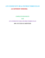 ATI COMMUNITY HEALTH PROCTORED EXAM (13 VERSIONS,NGN)-2024