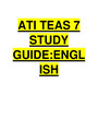 ATI TEAS 7 ENGLISH STUDY GUIDE