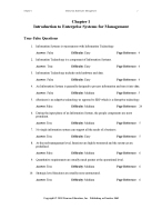 Test Bank For Enterprise Systems for Management International Edition 1st Edition By Luvai Thompson