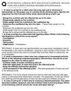 ATI RN MEDICAL SURGICAL nursing EXAM 2024-2025 ACTUAL EXAM COMPLETE 180 QUESTIONS WITH DETAILS