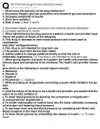 ATI PHARMACOLOGY EXAM LATEST UPDATE PROCTORED EXAM CORRECT QUESTIONS & ANSWERS