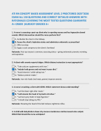 ATI RN CONCEPT BASED ASSESSMENT LEVEL 2 PROCTORED 2025”2026  EXAM ALL 150 QUESTIONS AND CORRECT DET