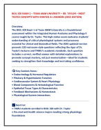 BIOL 320 EXAM 1 – TEXAS A&M UNIVERSITY – DR. TAYLOR – MOST  TESTED CONCEPTS WITH VERIFIED A+ ANSWER