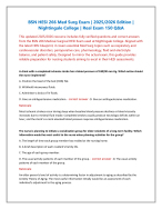 BSN HESI 266 Med Surg Exam | 2025/2026 Edition |  Nightingale College | Real Exam 150 Q&