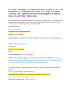 CERTIFIED DOCUMENTATION INTEGRITY PRACTITIONER {CDIP} EXAM  CONTAINS 130 QUESTIONS AND CORRECT, DET