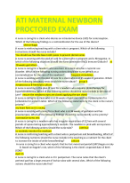 ATI MATERNAL NEWBORN  PROCTORED EXAM