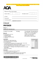 2025 AQA A-Level Physics | Complete Exam Bundle with Papers 1, 2 and 3 ...