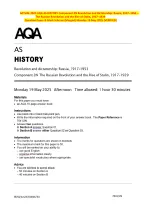 ACTUAL 2025 AQA AS HISTORY Component 2N - DocMerit