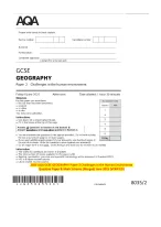 2025 AQA GCSE GEOGRAPHY Paper 3 Geographical Applications Question ...