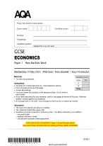 2025 AQA GCSE ECONOMICS Paper 1 How Markets Work Question Paper and ...