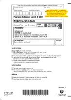May–June 2025 Pearson Edexcel A Level History - DocMerit
