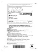 A-LEVEL EDEXCEL PAPER 31 STATISTICS June 2023 QUESTION PAPER (9MA0/31)