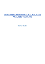 IPA Example - INTERPERSONAL PROCESS ANALYSIS TEMPLATE - DocMerit