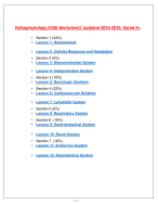 Pathophysiology D236 Worksheet/ Updated 2024 2025 Rated A DocMerit Pathophysiology D236 Worksheet/ Updated 2024 2025 Rated A DocMerit