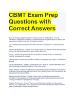 CBMT Exam Prep Guaranteed  A+ Grade