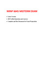 NRNP 6645 Midterm Exam (Latest-2022/2023, 100 Q & A) / NRNP 6645N Midterm Exam / NRNP6645 Midterm Exam / NRNP-6645N Midterm Exam: Walden University | 100% Verified Q & A |