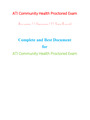 ATI RN PROCTORED EXAM(NGN,MULTIPLE VERSIONS,LATEST-2023) COMPREHENSIVE,COMMUNITY,FUNDAMENTALS, GERONTOLOGY,LEADERSHIP, MATERNAL NEWBORN, MATERNITY,MED SURG,,MENTAL ,NURSING ,PEDIATRIC,PHARMACOLOGY