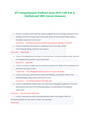 ATI Comprehensive Predictor Exam 2019 (180 Q & A, Verified and 100- Correct Answers)