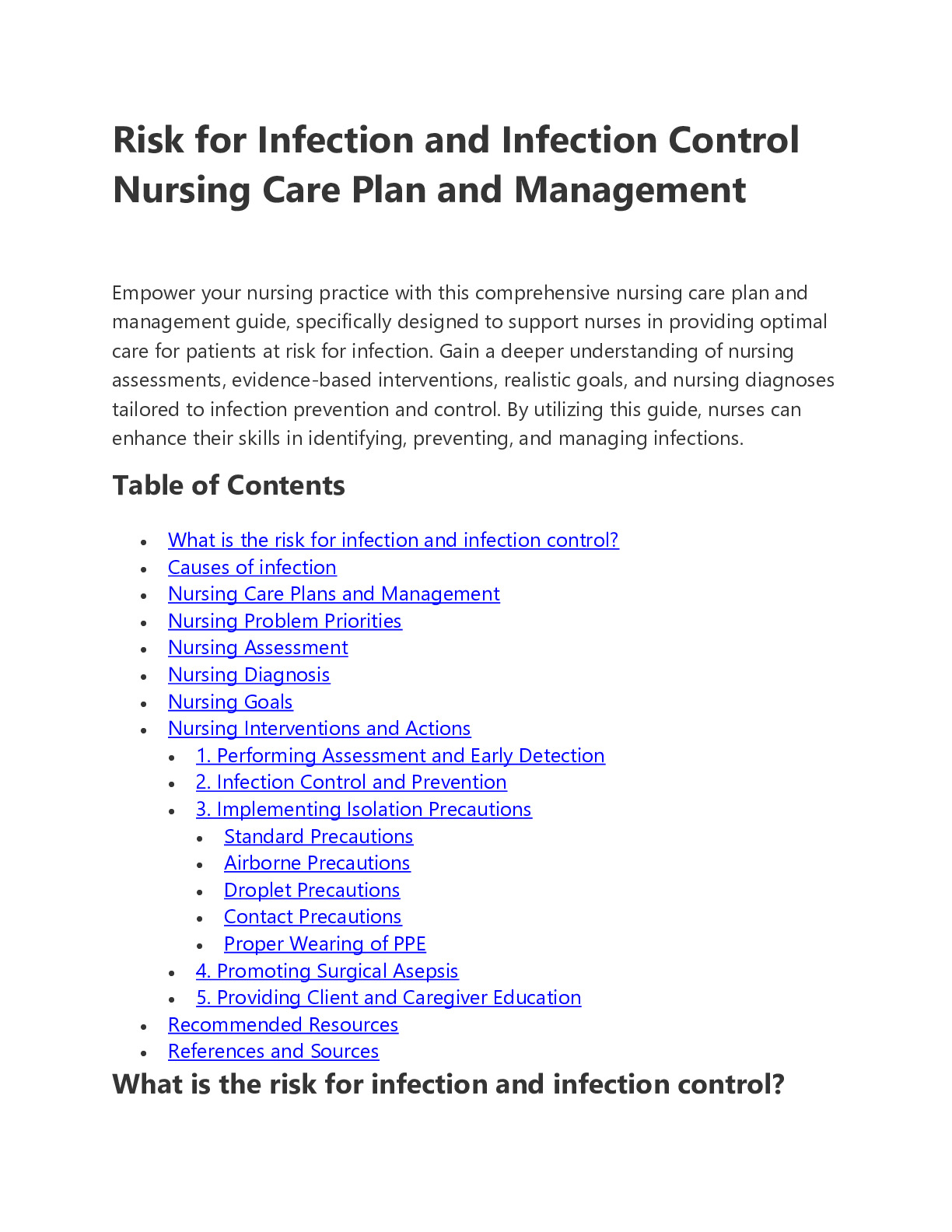Infection Prevention & Control, Patient Safety, and Manual Handling ...