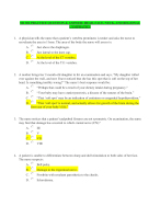 NR 302 PRACTICE QUESTION & ANSWER HEAD, FACE, NECK, AND REGIONAL LYMPHATICS-LATEST