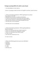 Portage Learning BIOD 151 A&P 1 Lab 2 Exam